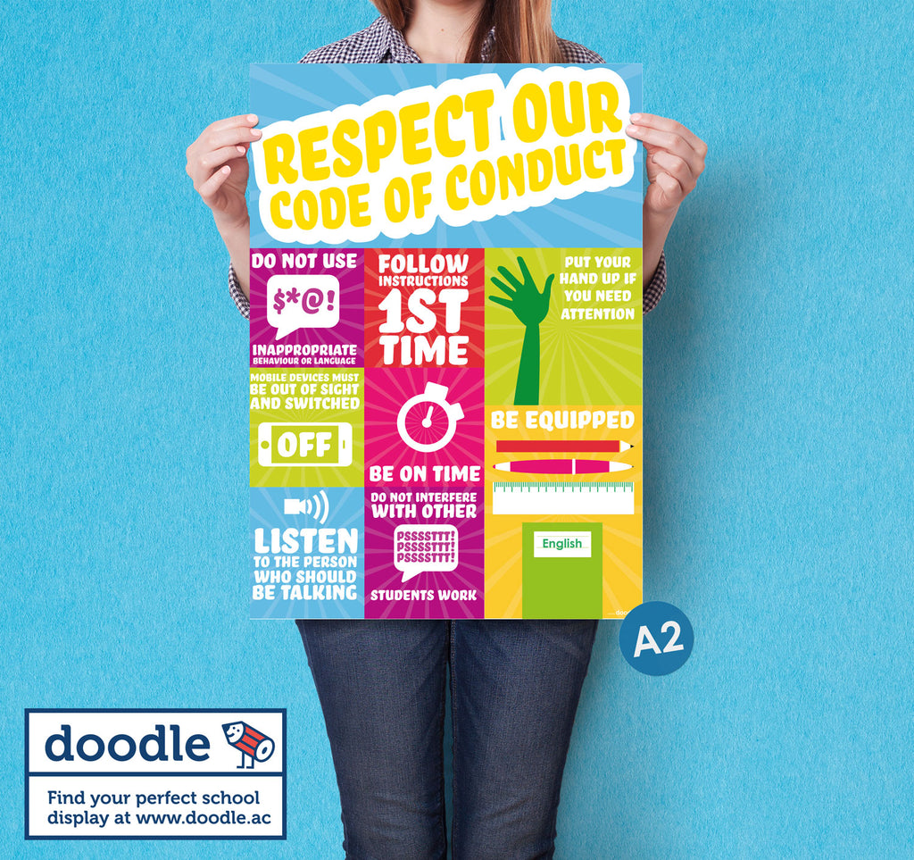 Respect our code of conduct - doodle education