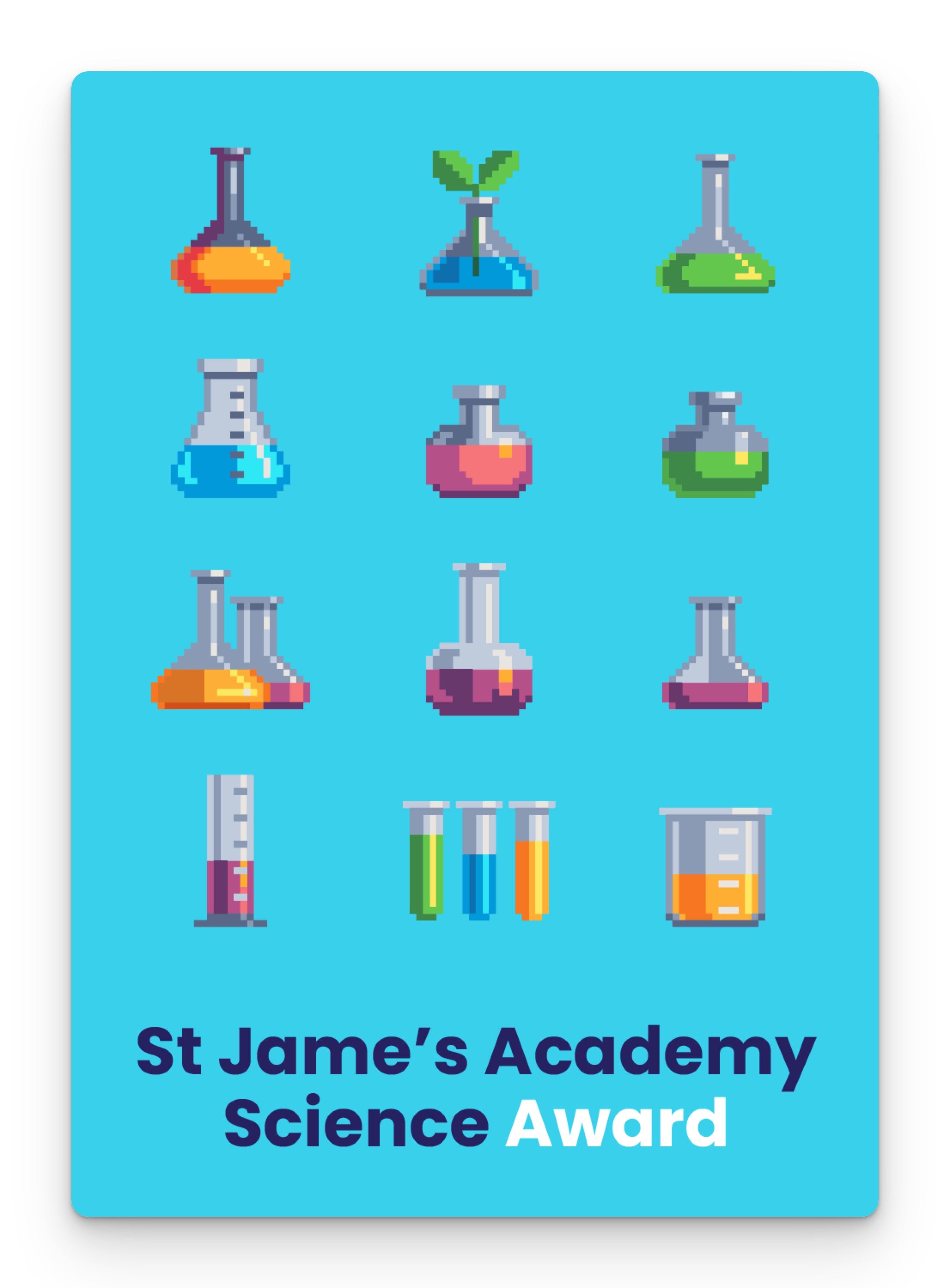 Science award postcard – doodle education
