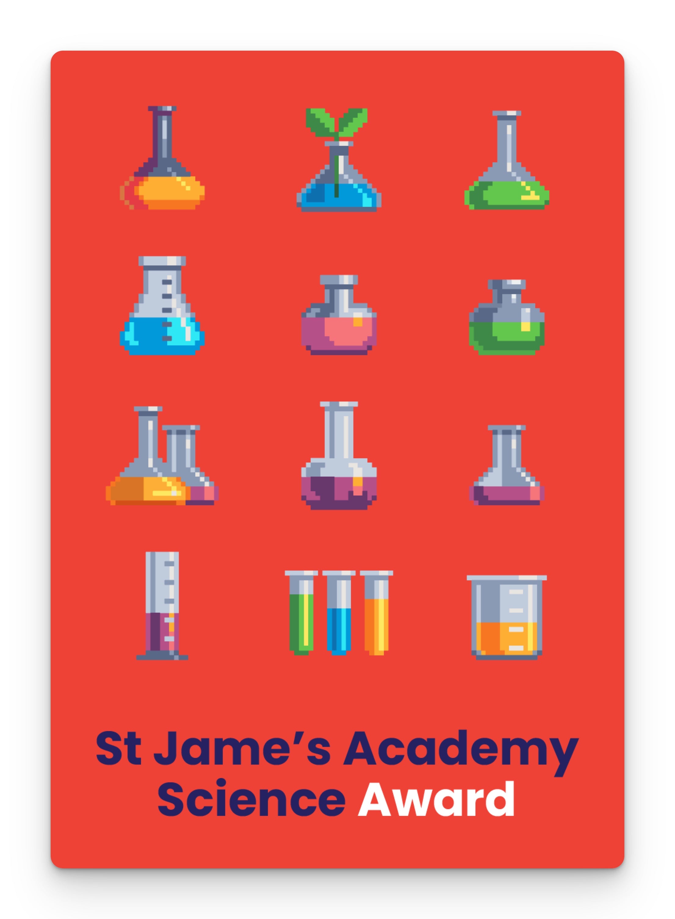 Science award postcard – doodle education