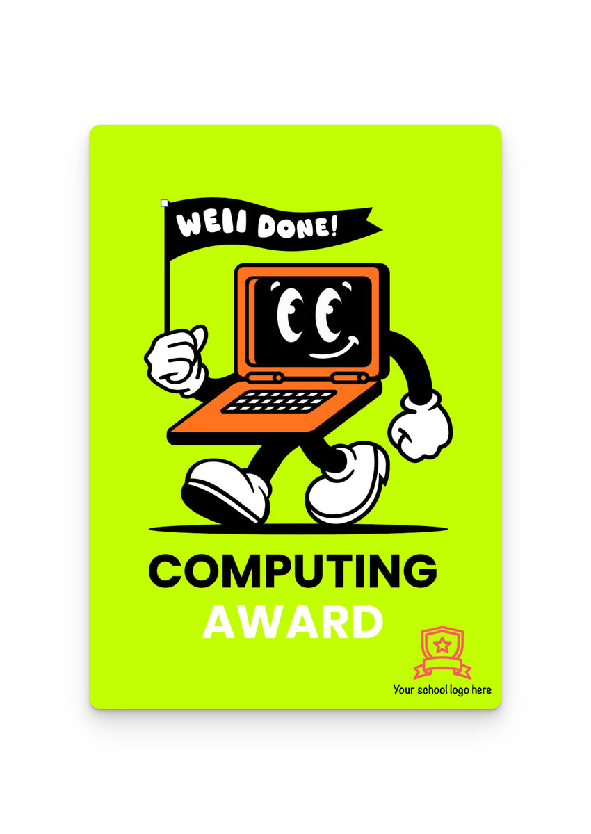 Computing award postcard – doodle education