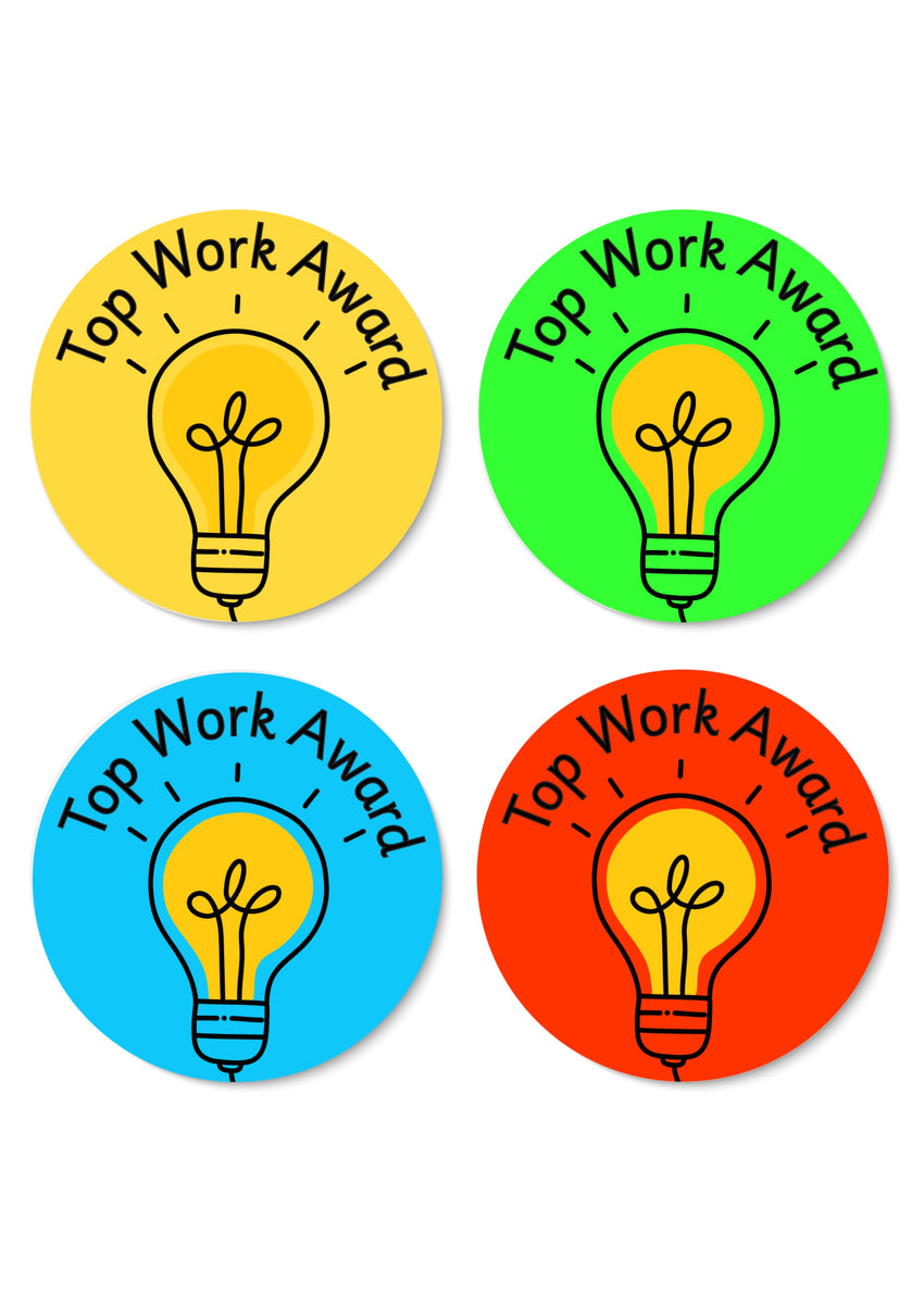 Top work award award stickers – doodle education