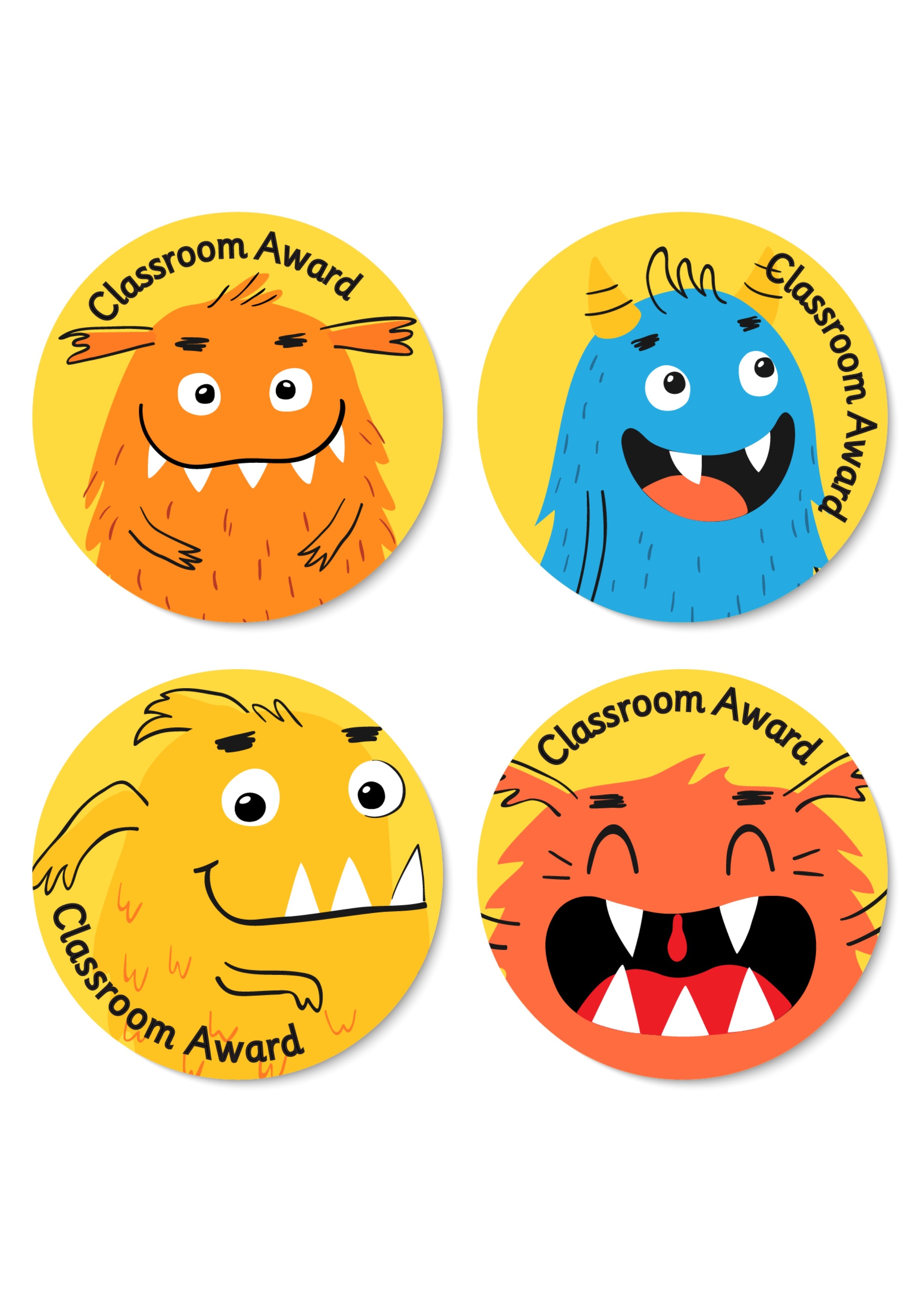 Sticker Award Red Classroom award stickers – doodle education