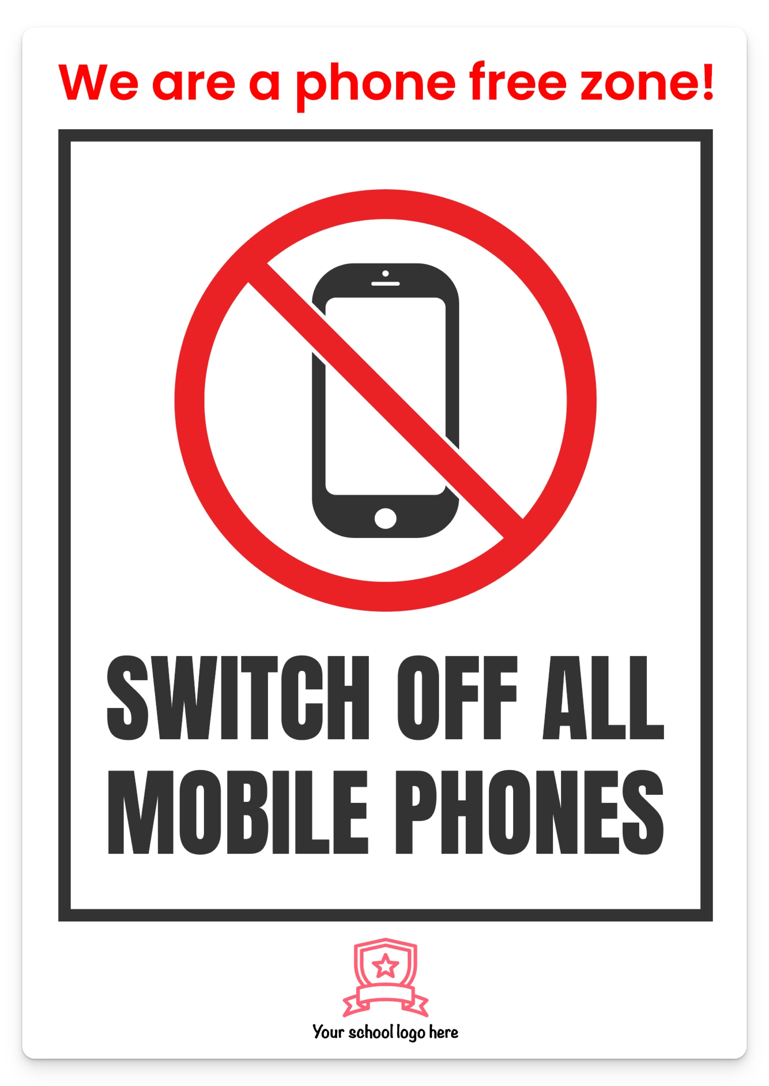 Phone free zone! – doodle education