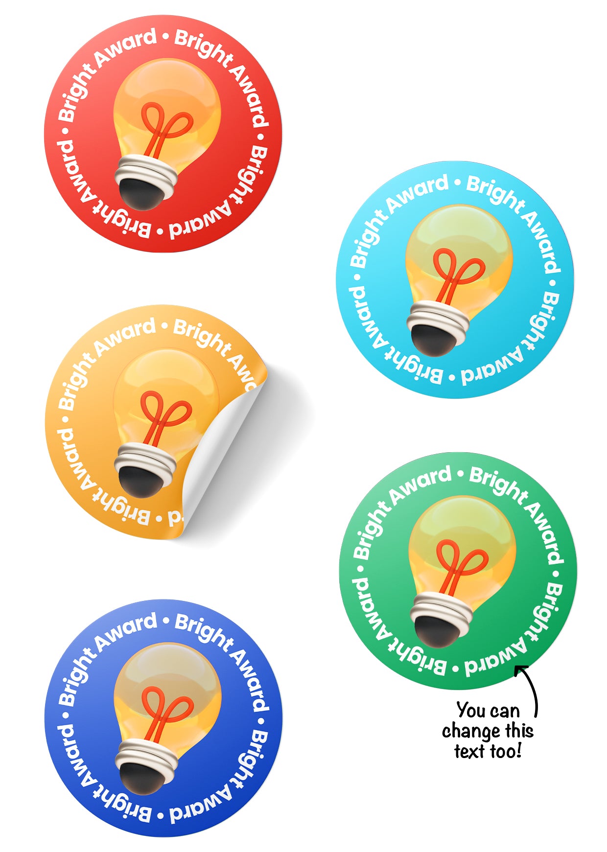 Bight Back Sticker Bright Award Stickers – doodle education