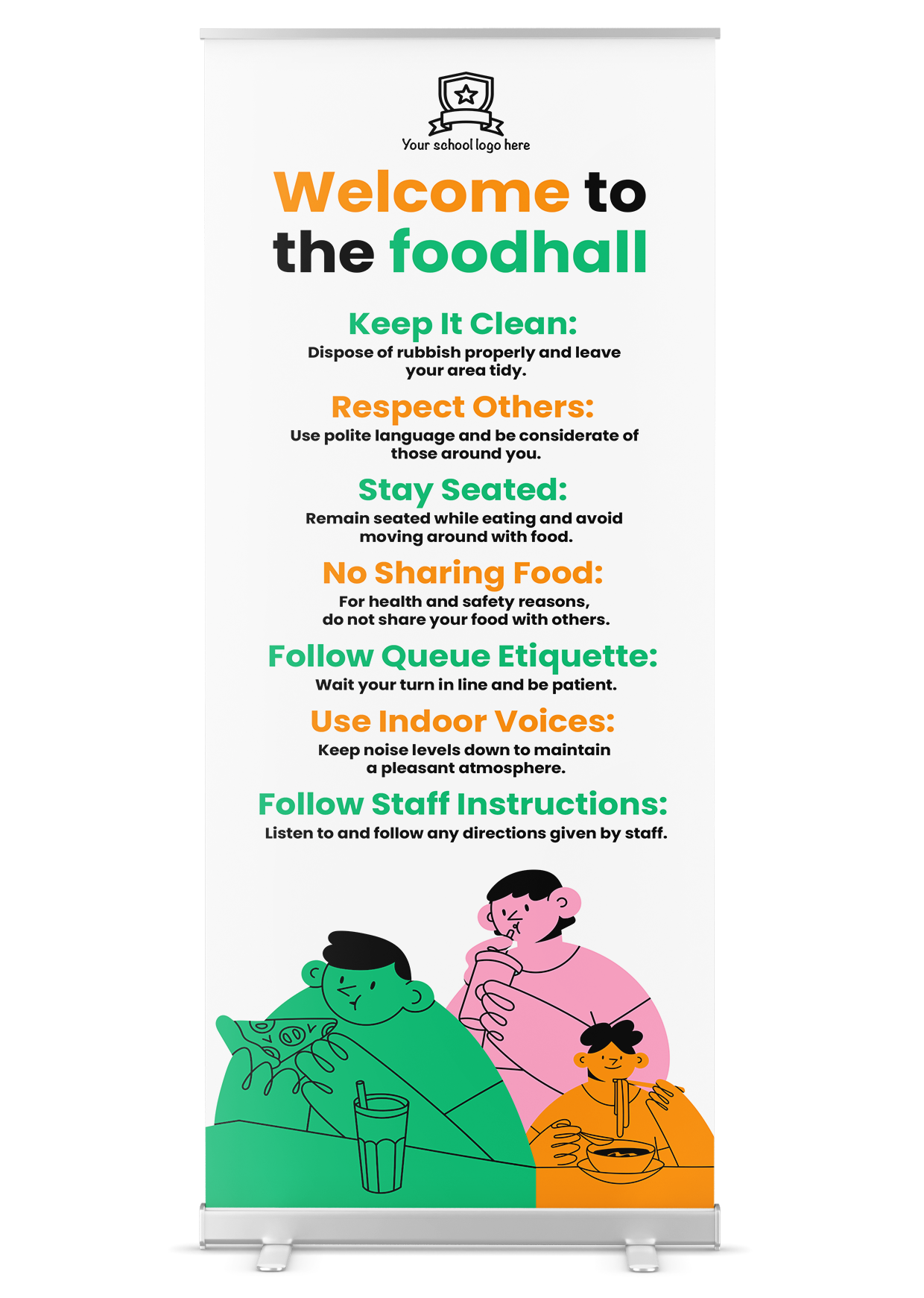 Header Food Hall food hall banner – doodle education