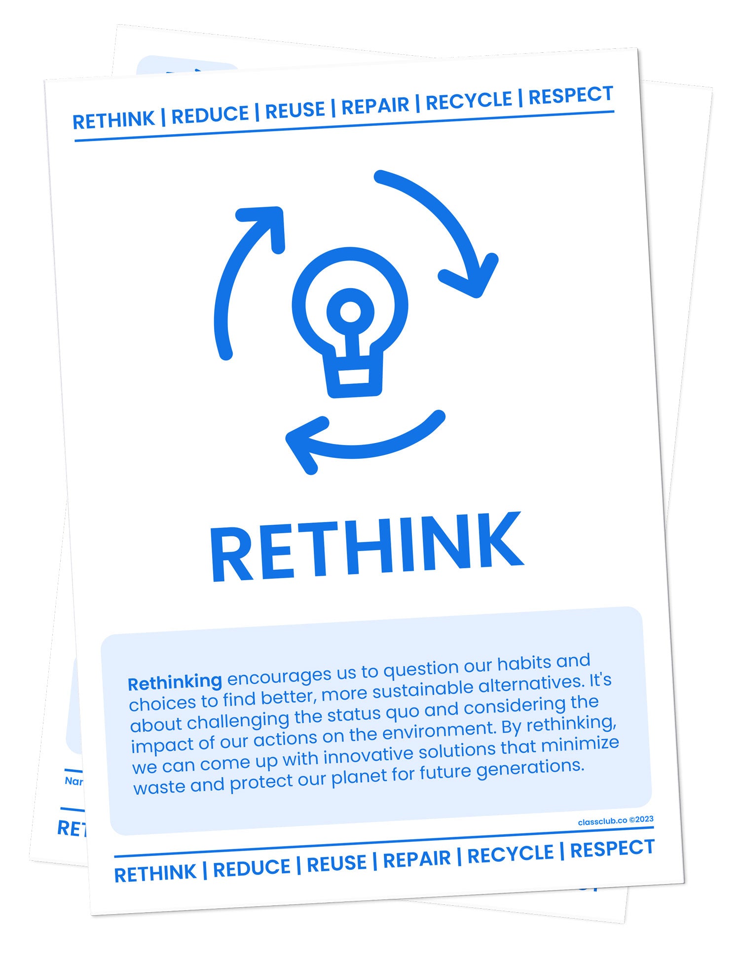 6 R Poster 6Rs download – doodle education