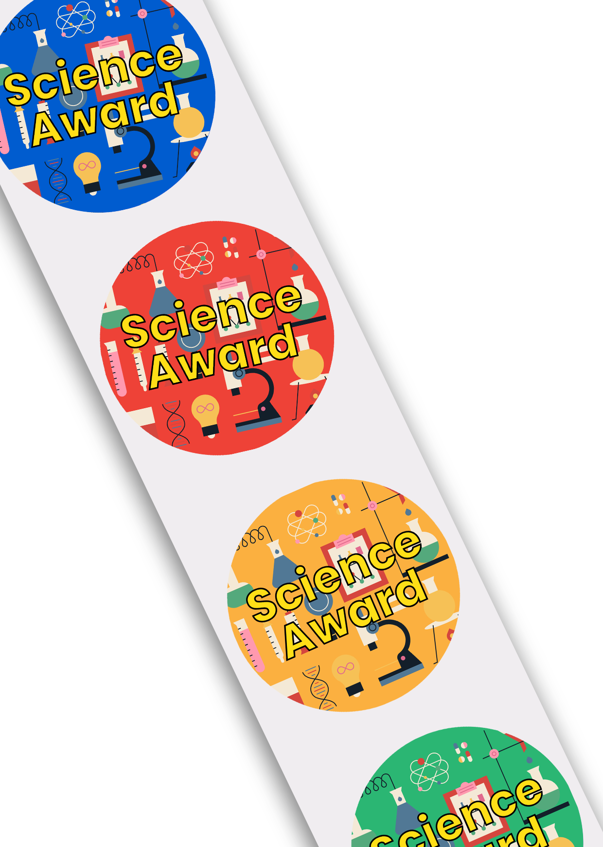 Science Award Stickers – doodle education