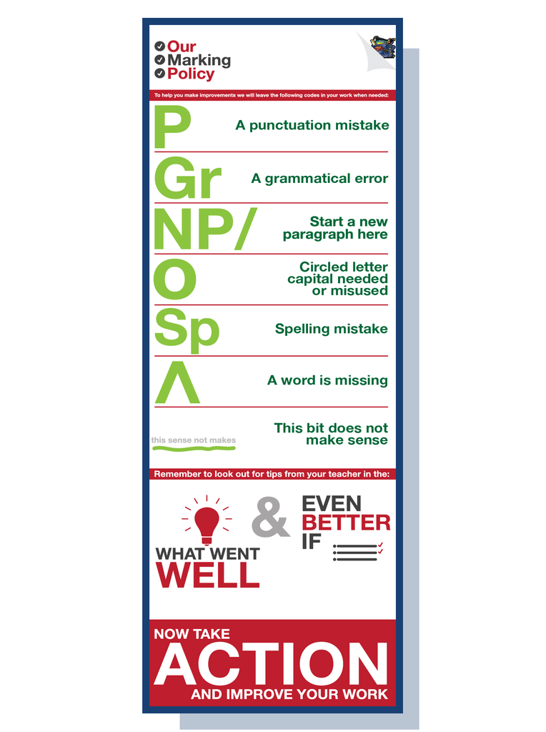 Marking Policy Examples Our marking policy poster – doodle education