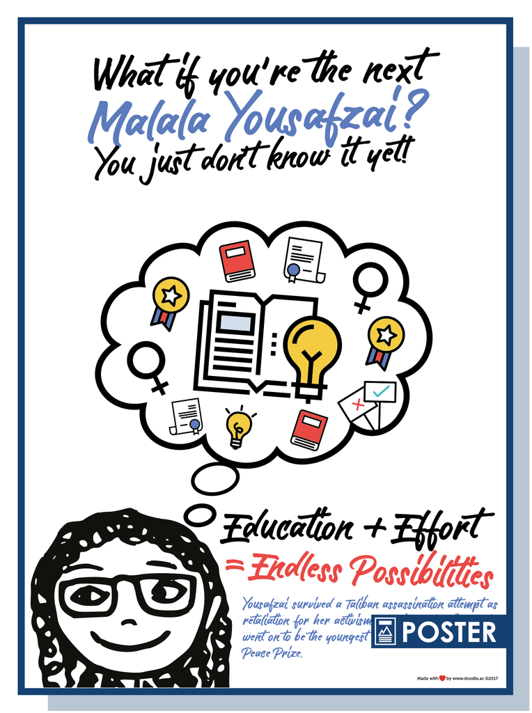 The next Malala Yousafzai - doodle education