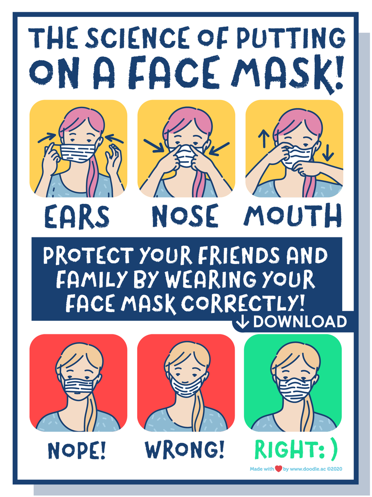 FACE MASK - doodle education