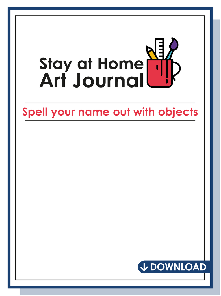 Stay at home art journal download - doodle education