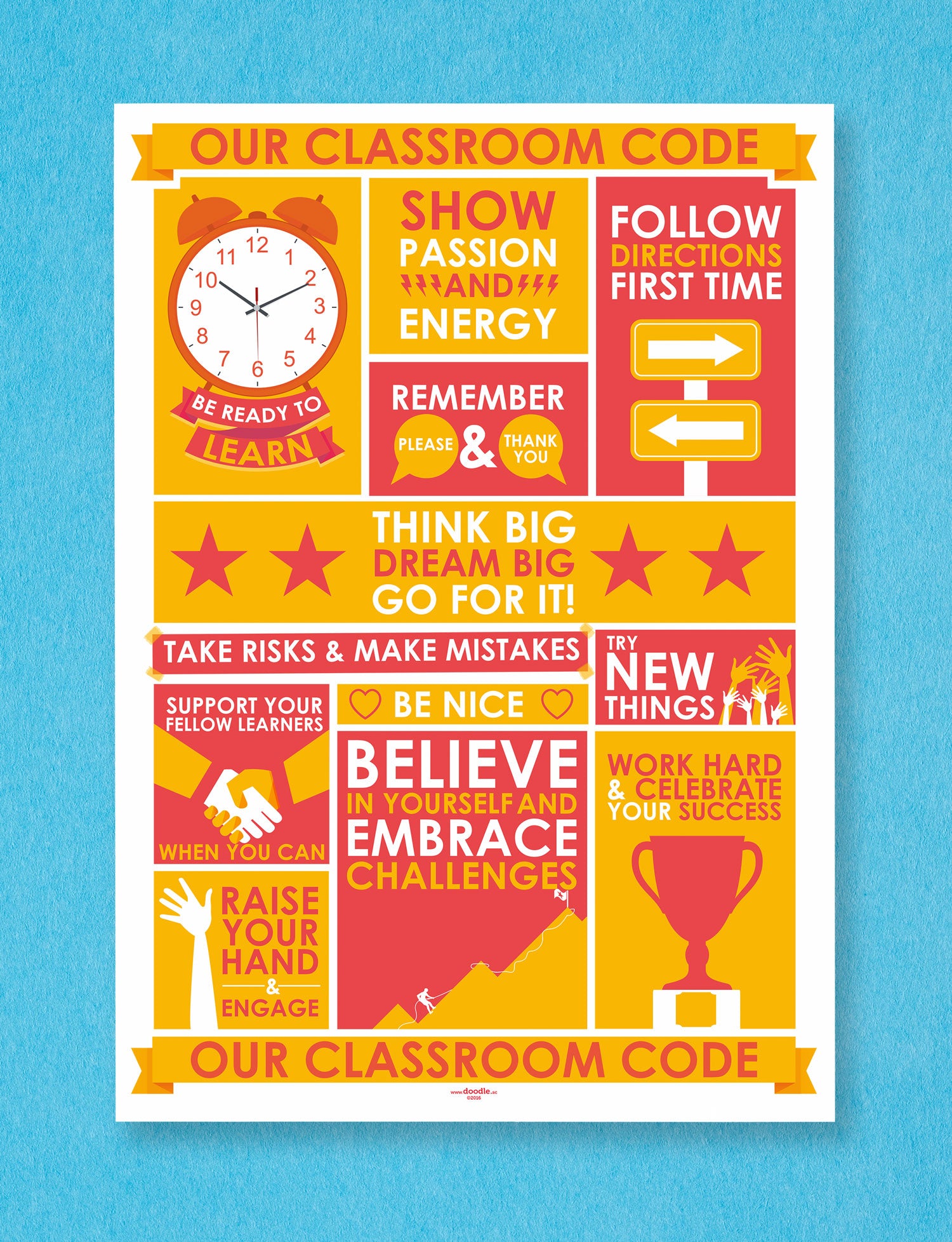 Our classroom code poster – doodle education
