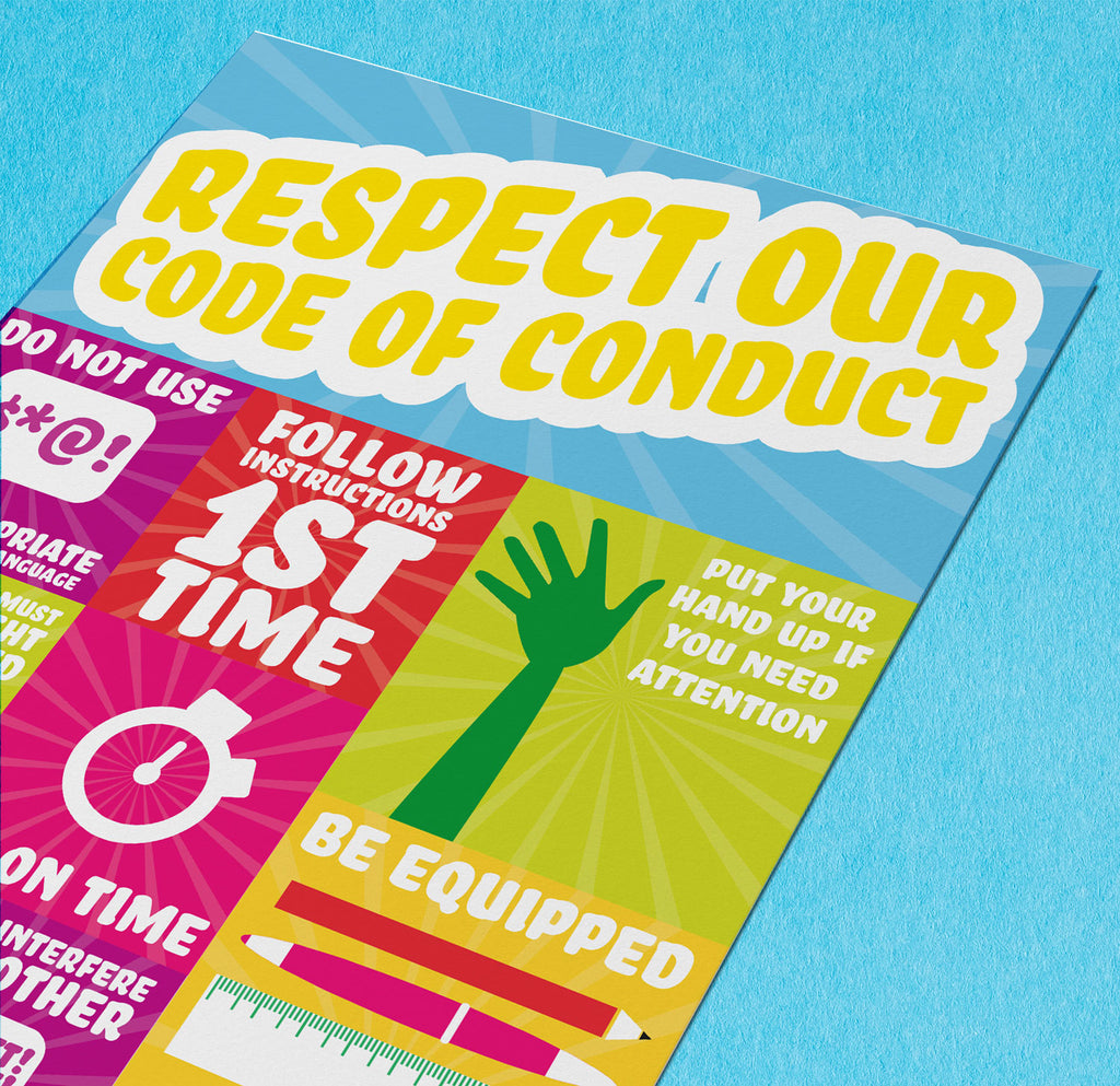 Respect our code of conduct - doodle education