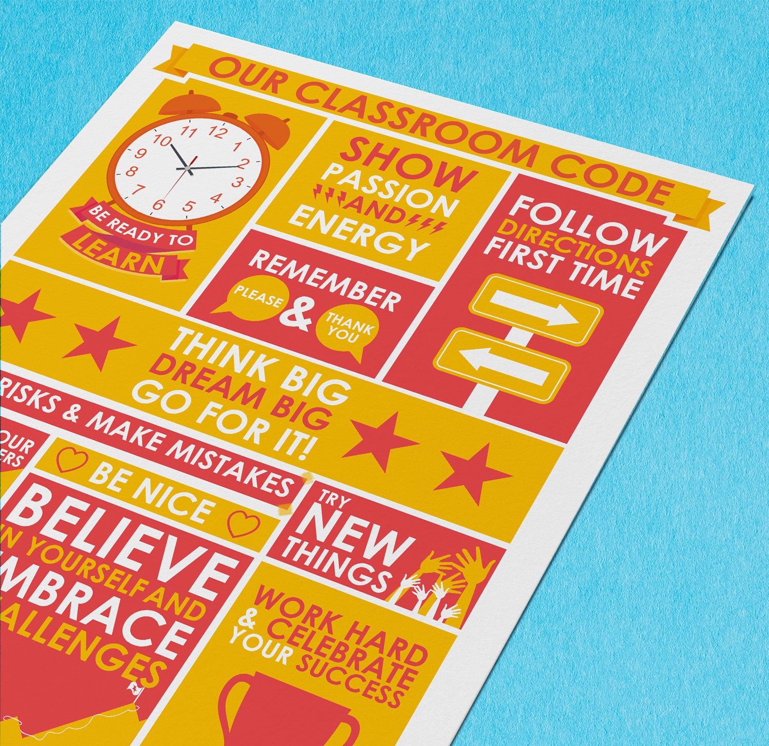 Our classroom code poster – doodle education