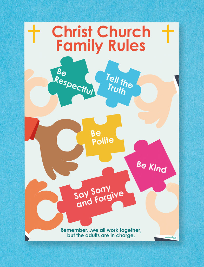 Family rules poster - doodle education