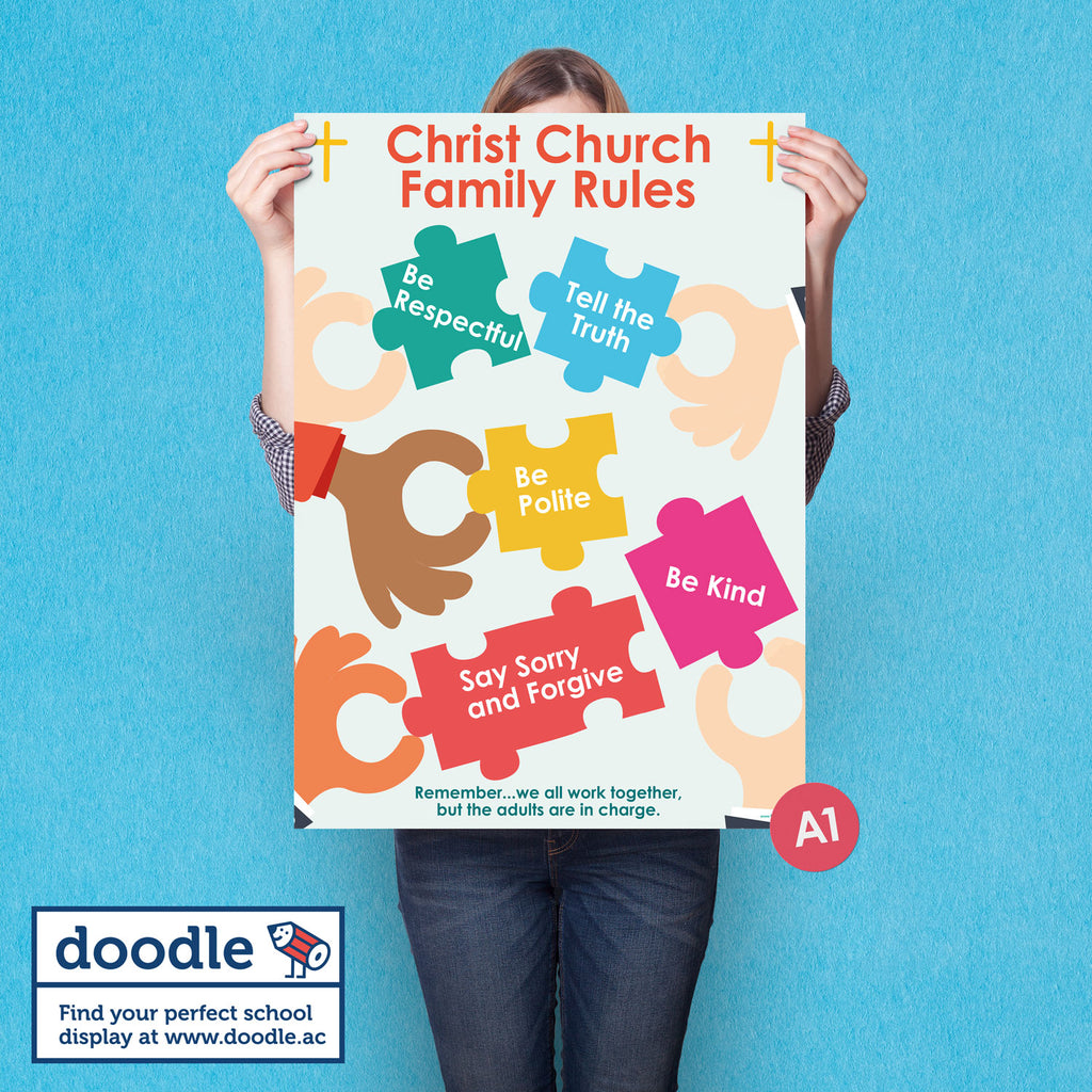 Family rules poster - doodle education