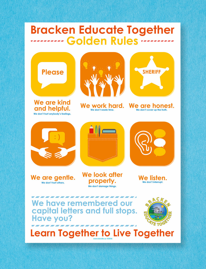 Our golden rules poster - doodle education