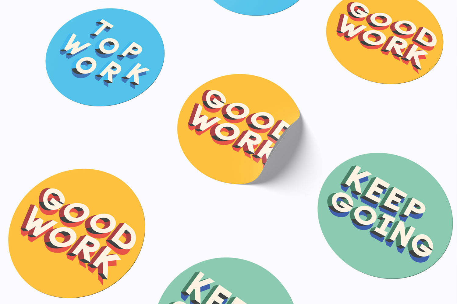 Good Work Stickers – doodle education