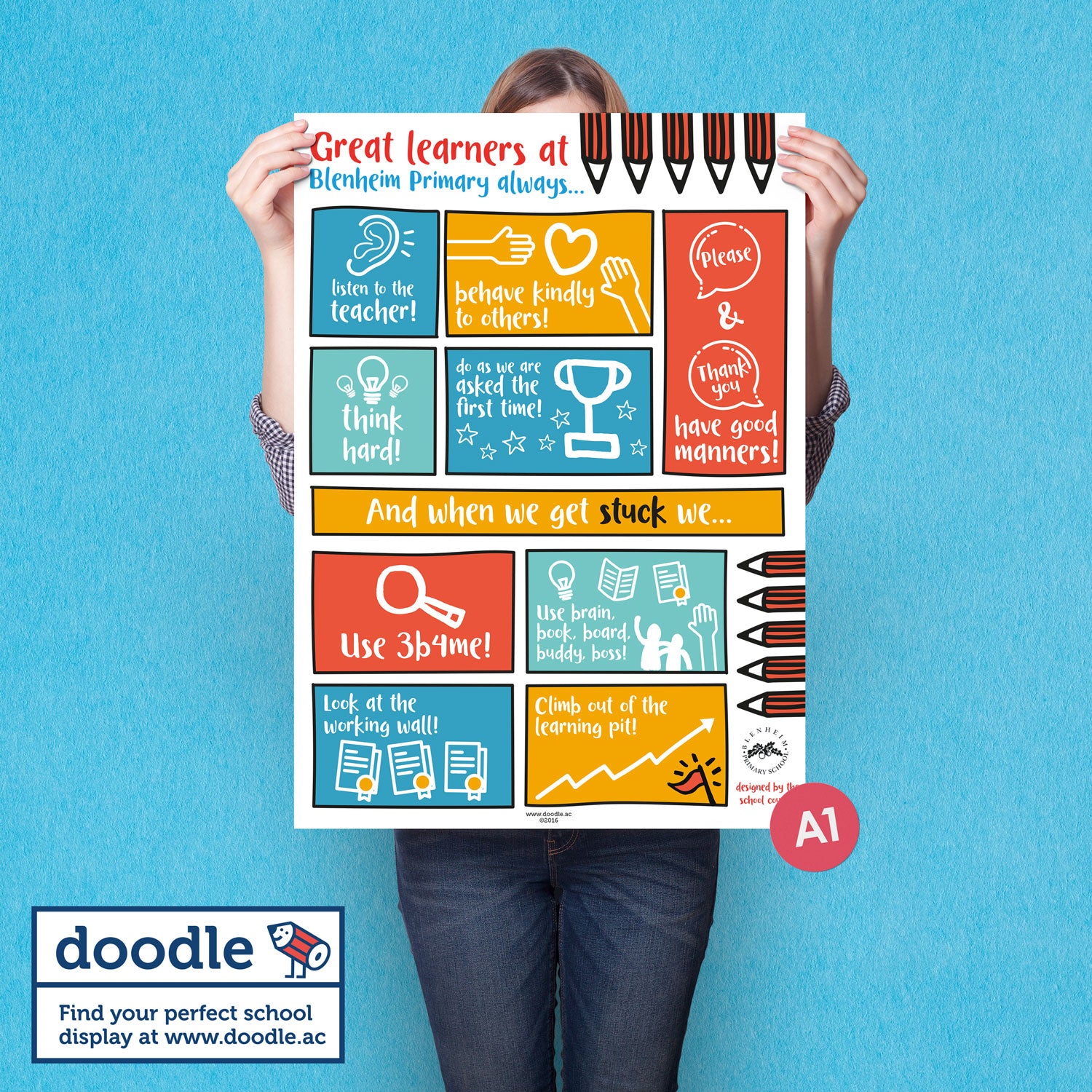 Great Learners Poster Doodle Education great-learners-poster-doodle-education