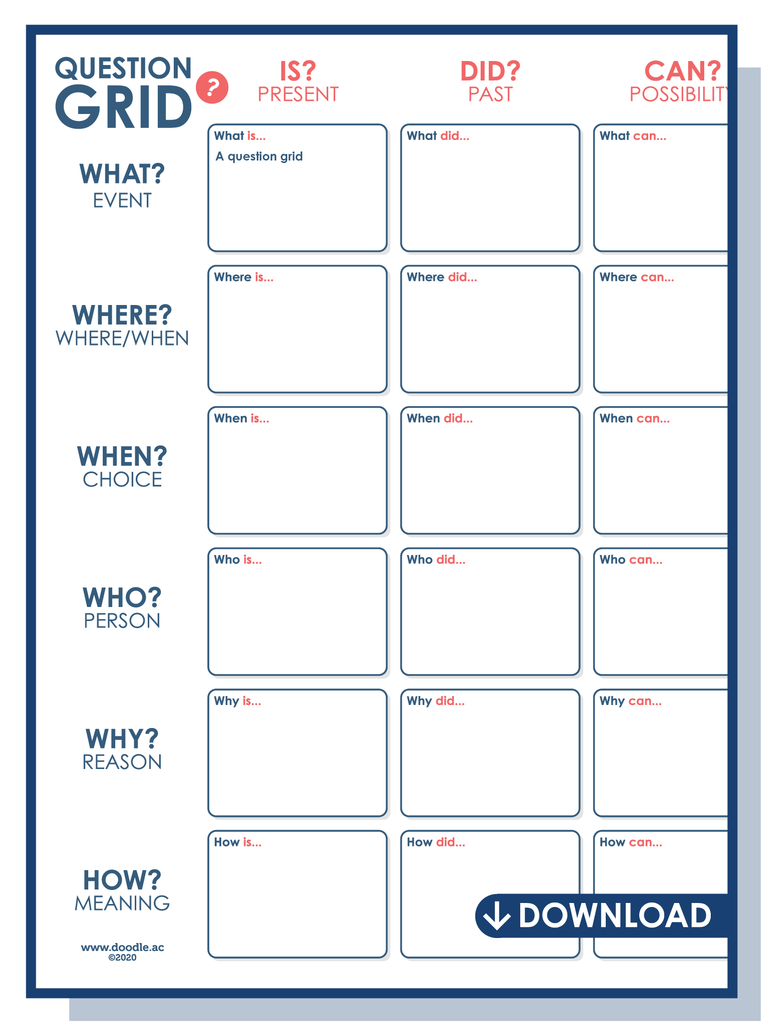 Interactive question grid download - doodle education