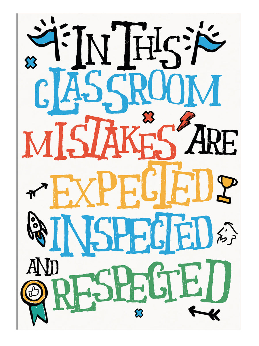 Mistakes Educational Image mistakes poster – doodle education