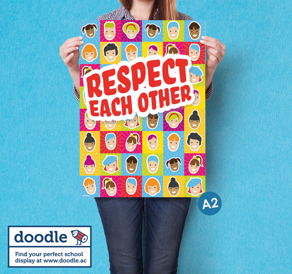Respect each other poster - doodle education