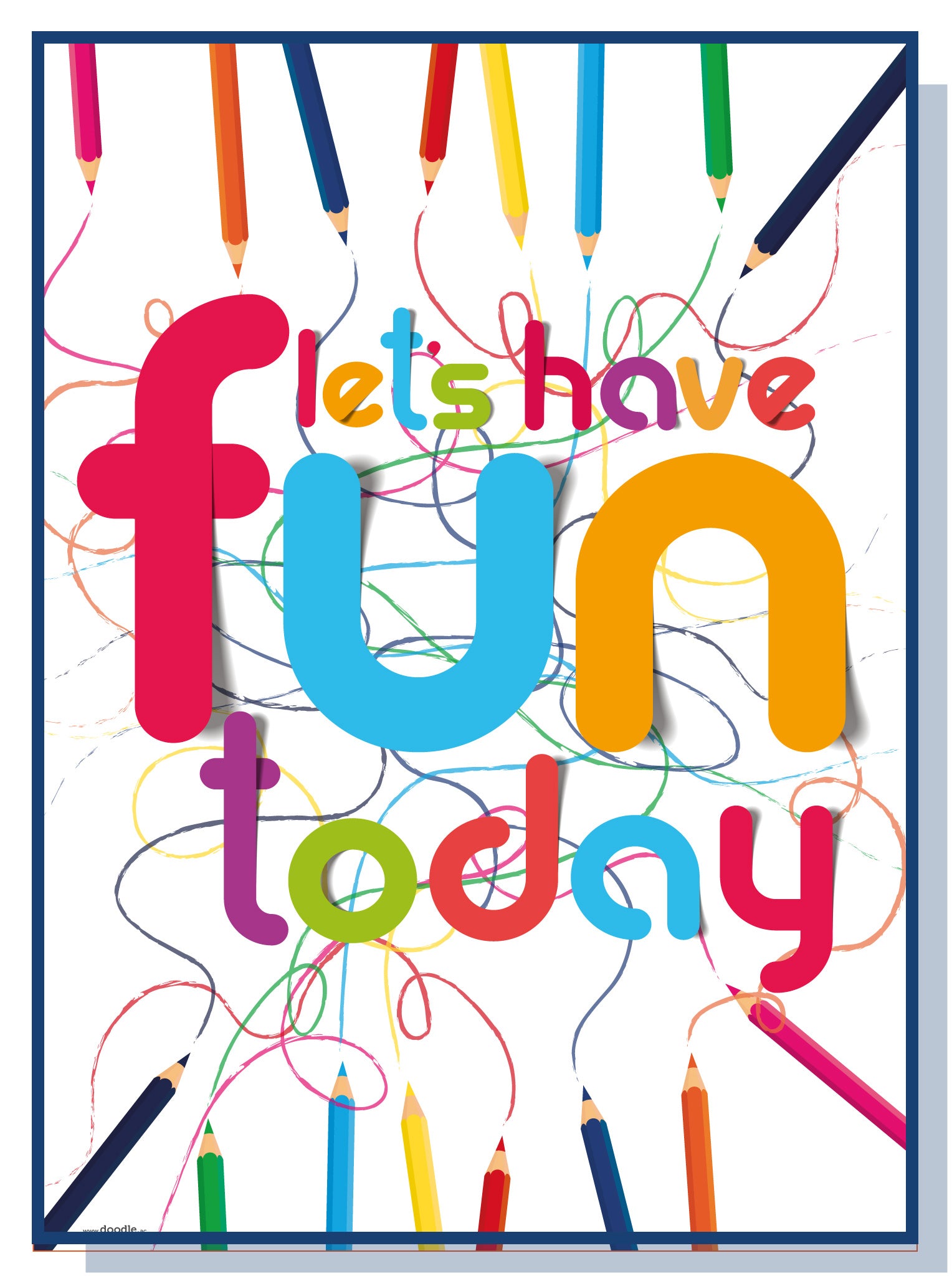 Let's have fun... poster – doodle education
