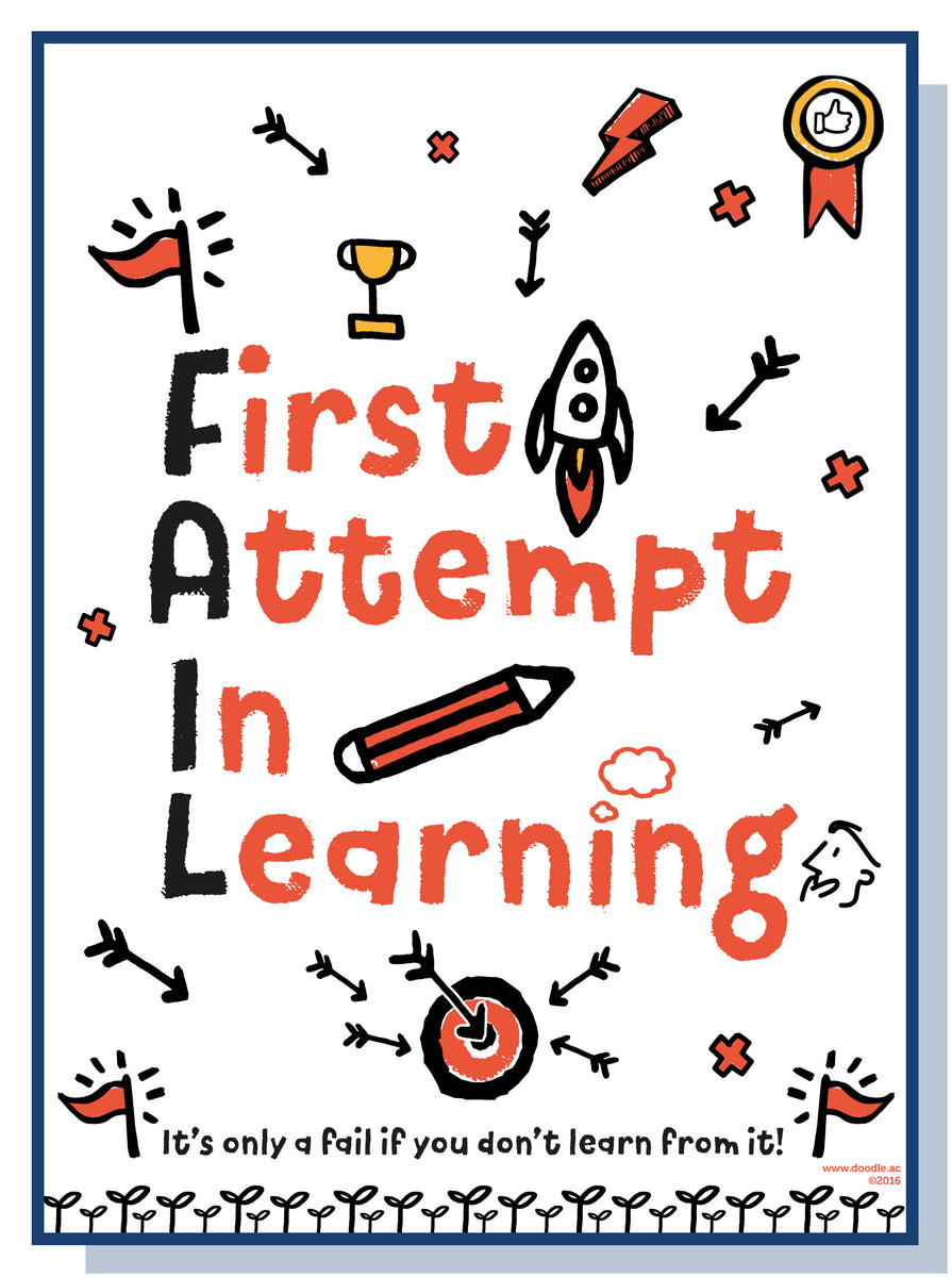 FAIL poster – doodle education
