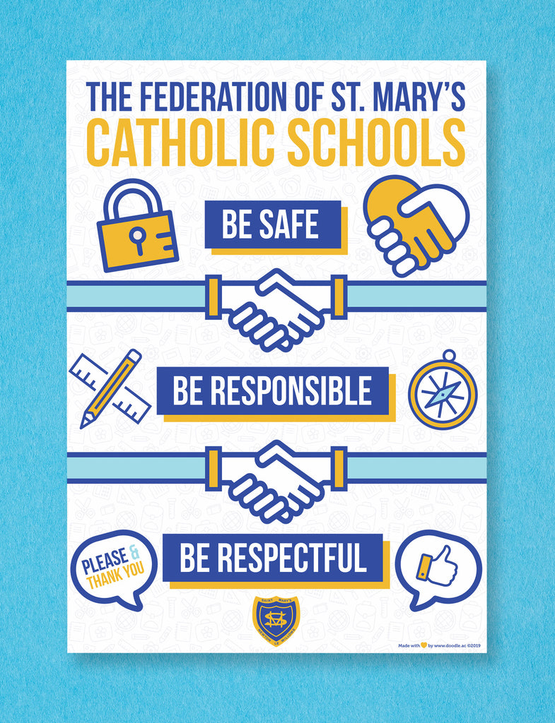 Be safe poster - doodle education