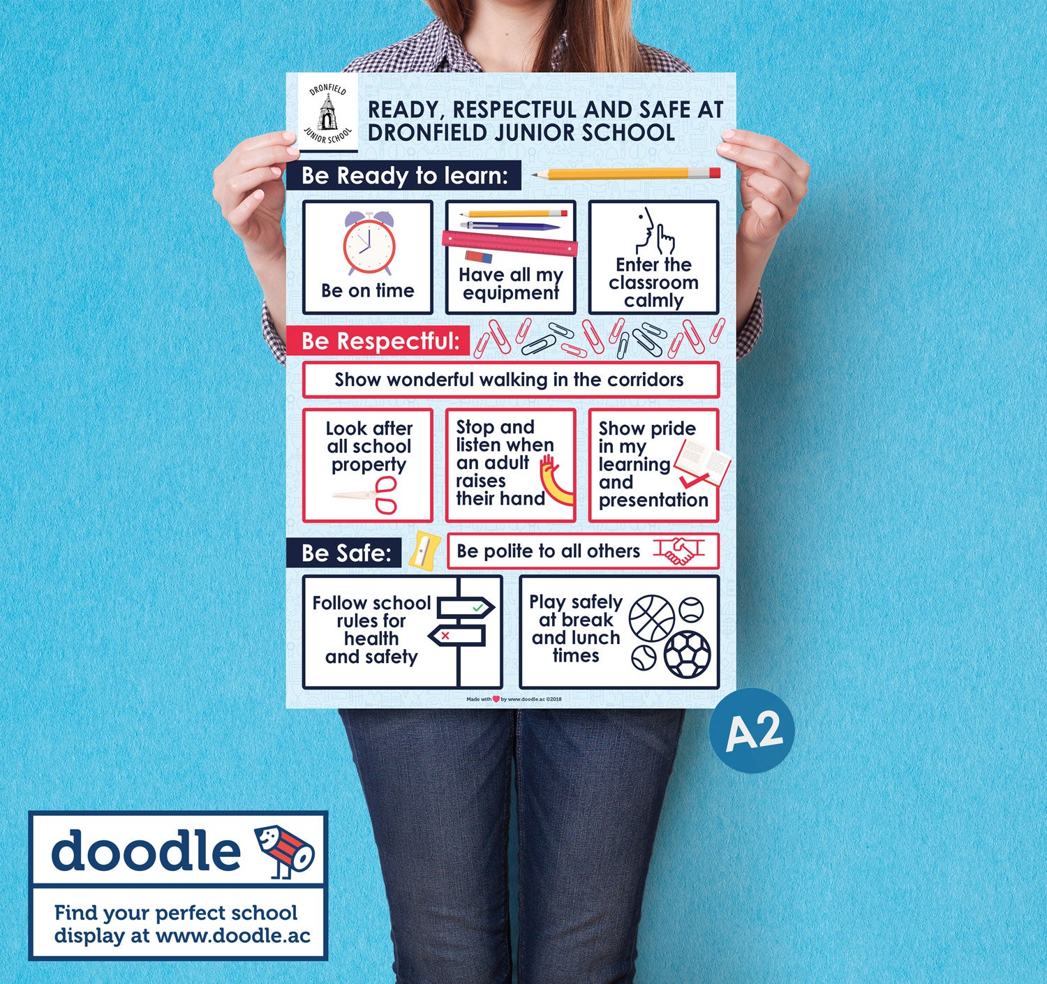 Respectful Ready And Safe Poster Doodle Education respectful-ready-and-safe-poster-doodle-education