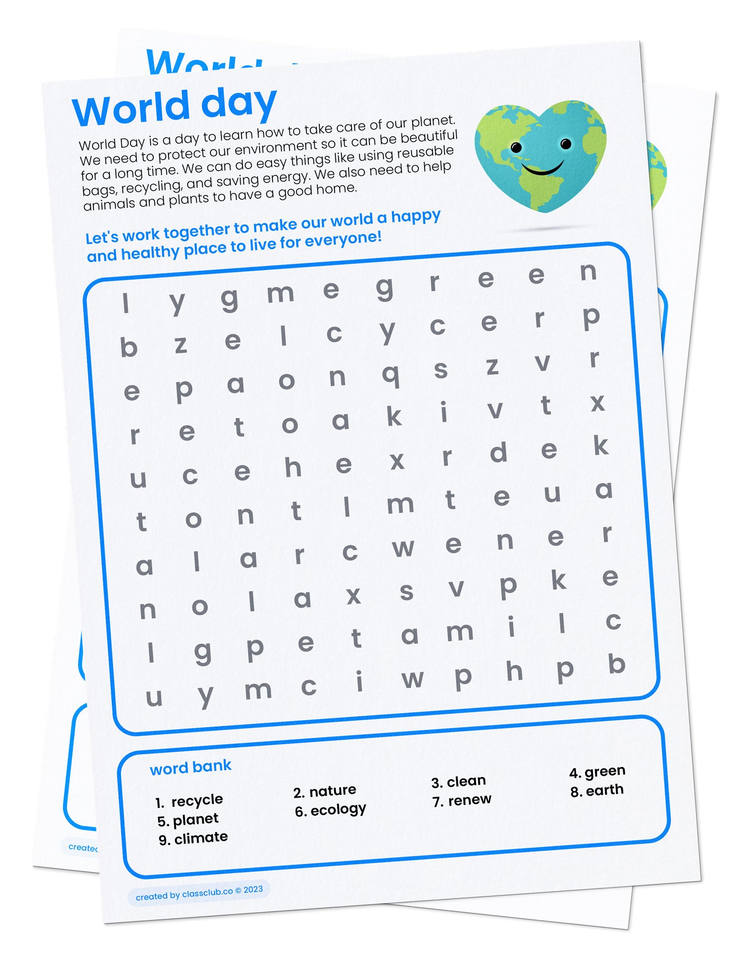 Ecology Word Search